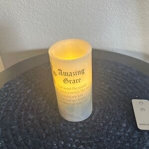 NEW with Out Tags - Music Amazing Grace LED Candle with Remote